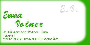 emma volner business card